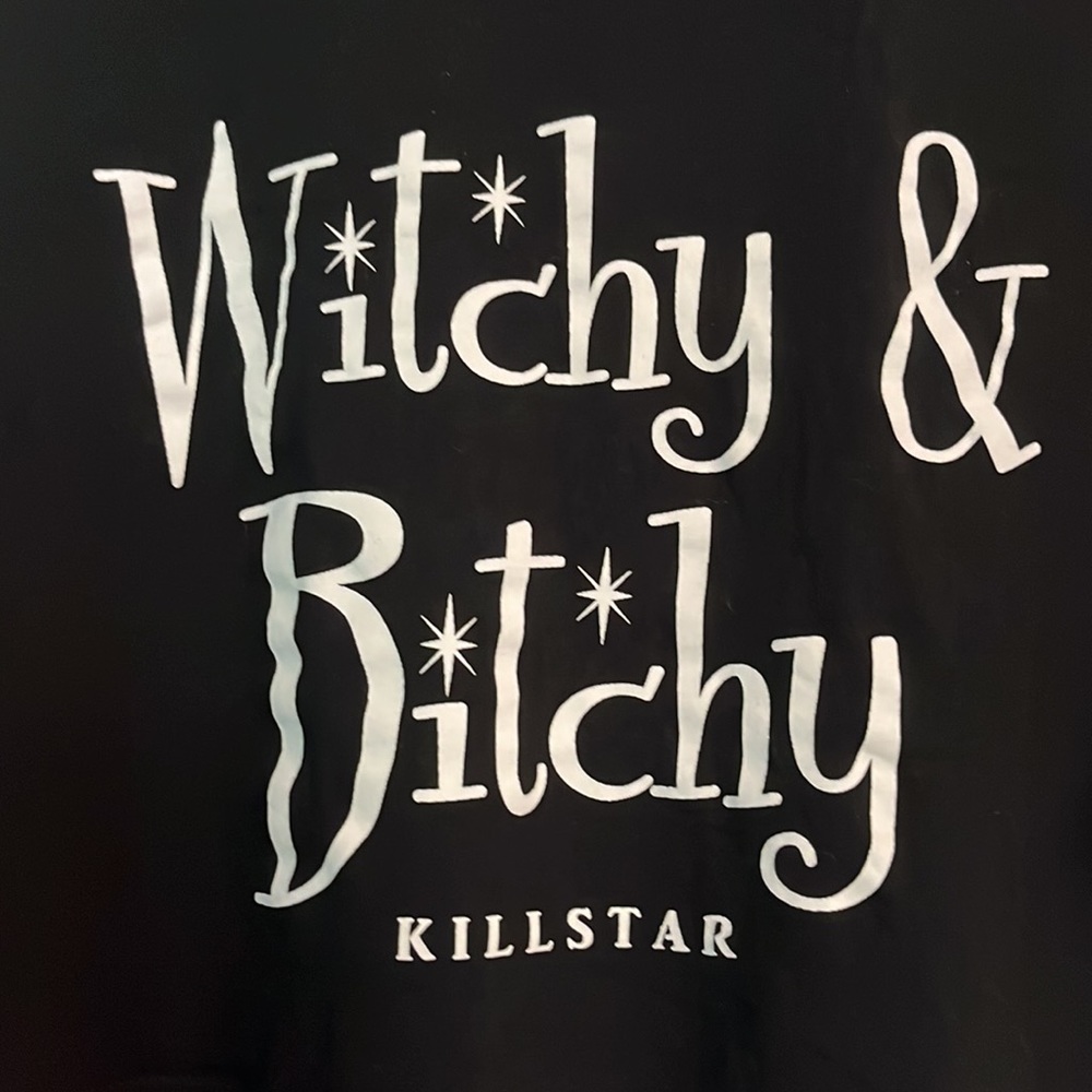 KILLSTAR🧿WITCHY&BITCHY👁️‍🗨️🌚 SHORT CROP TOP!🪬XS
